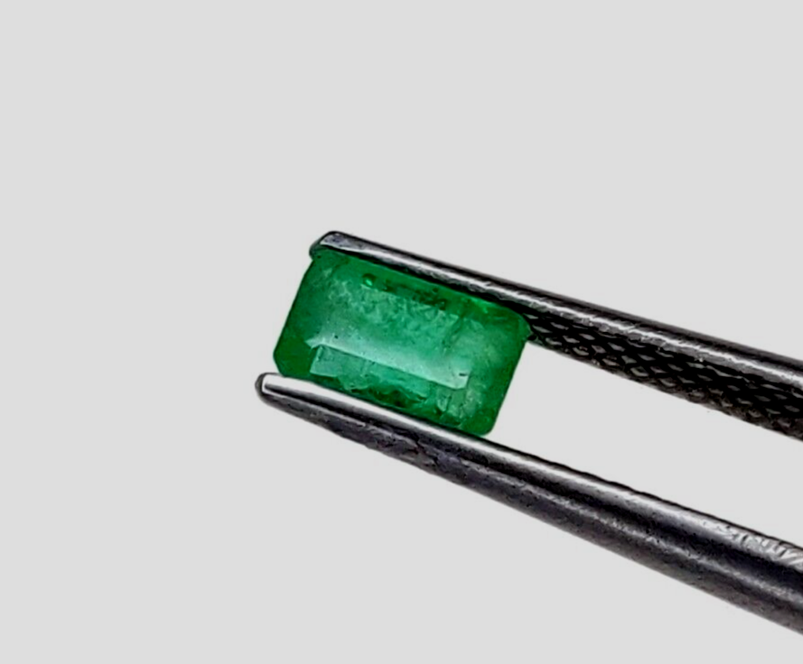 Emerald Gemstone Zambian Natural Emerald Gemstone 6x4mm Octagon Shape Gemstones