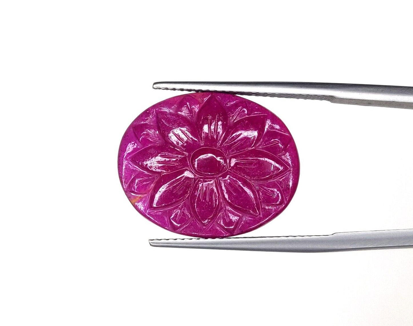 Natural Ruby Oval Pear Heart Fancy Hand Carved Flower Loose Gemstone Cabochons