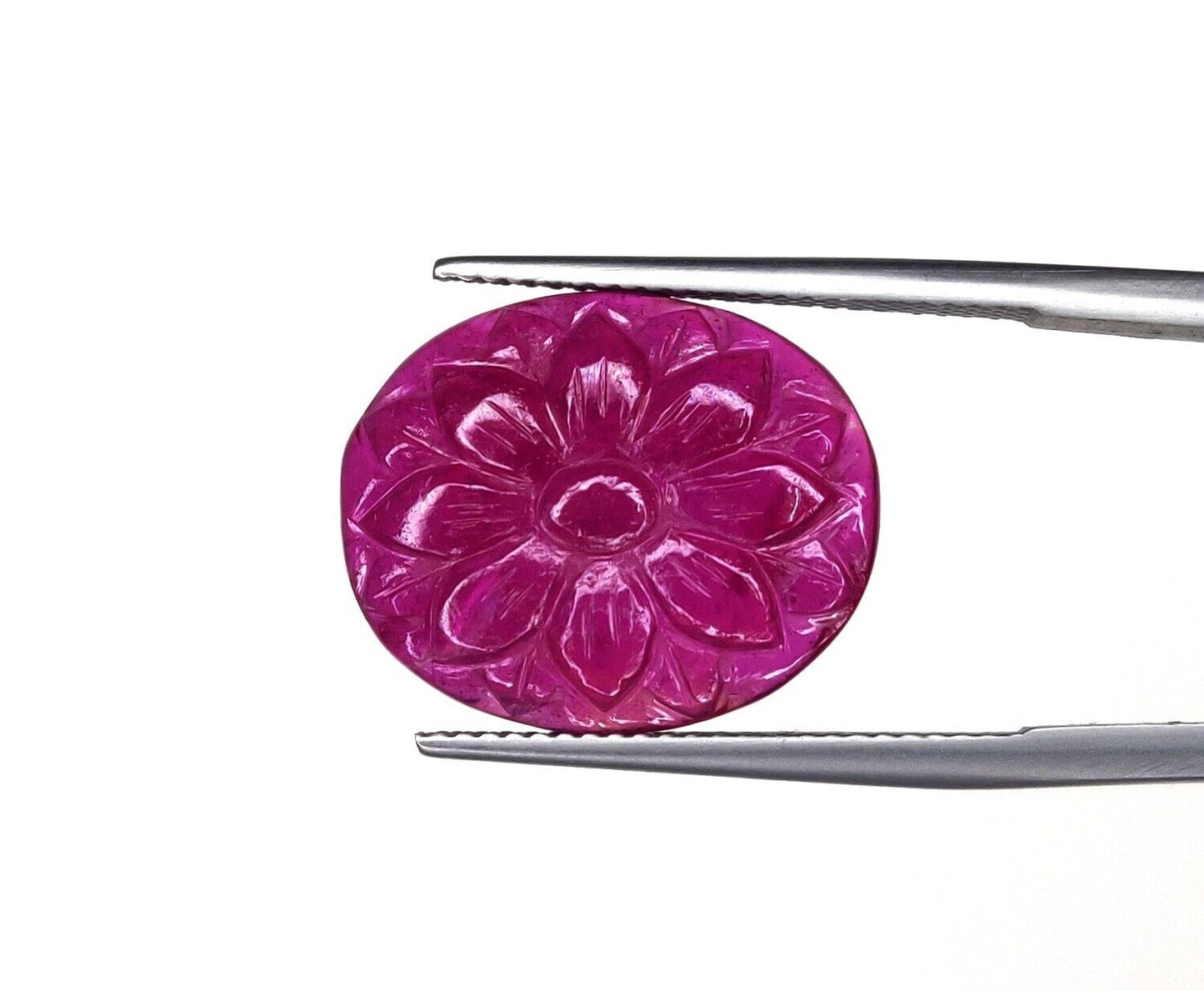 Natural Ruby Oval Pear Heart Fancy Hand Carved Flower Loose Gemstone Cabochons