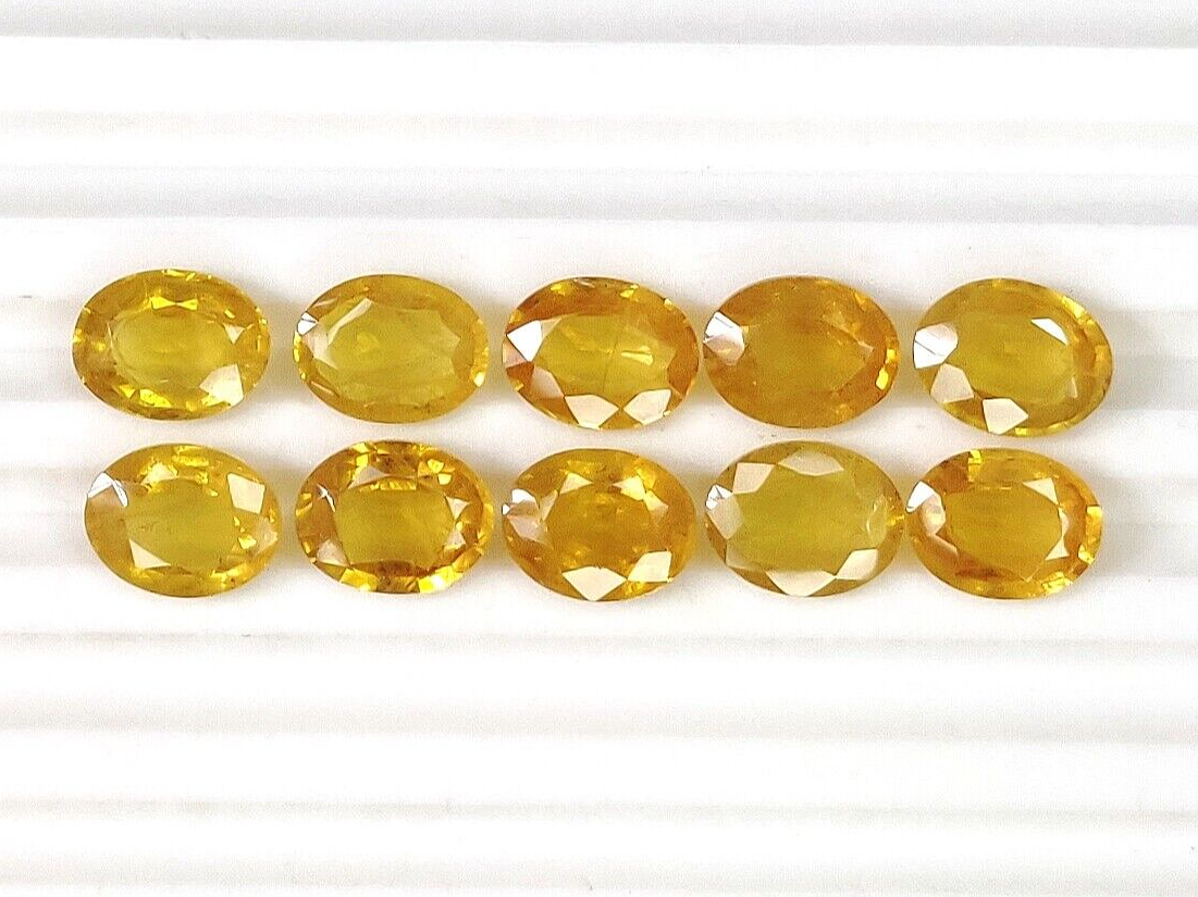 Yellow Sapphire Top Quality Natural 9x7mm Oval Shape Precious Loose Gemstone