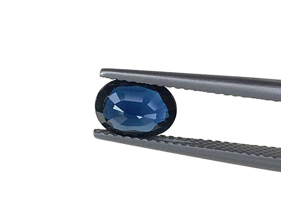 2 Pcs Natural Blue Sapphire 8x6mm Oval Loose Gemstone For Jewelry Making Gifts