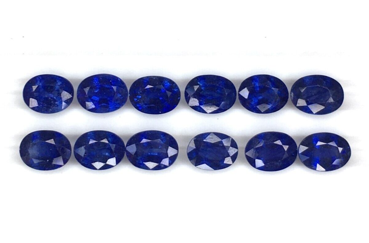 Natural Blue Sapphire 8x6mm Oval Shape Loose Gemstones Precious Certified Stones