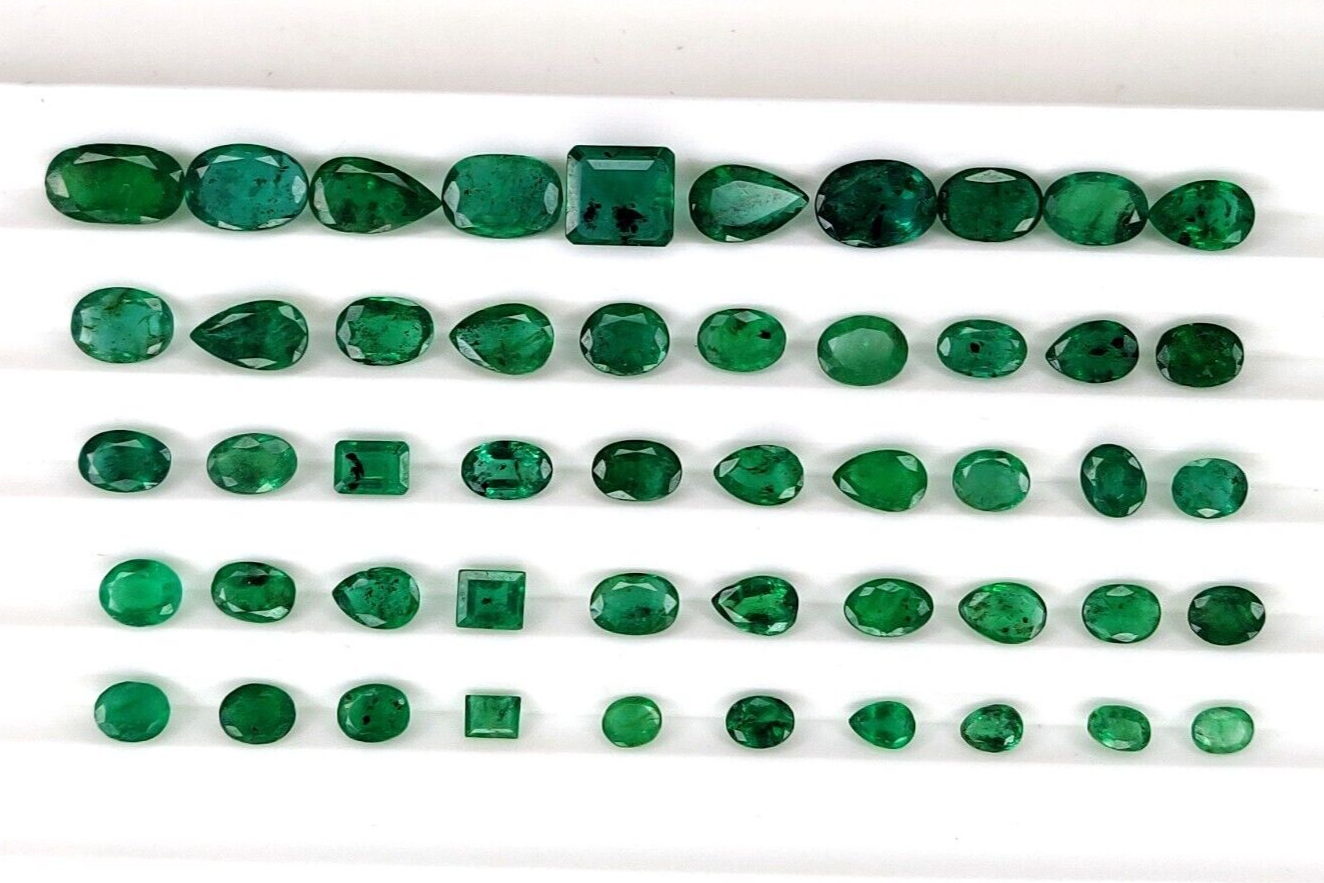 Certified Natural Emerald Mix Precious Loose Gemstones | 82.33cts