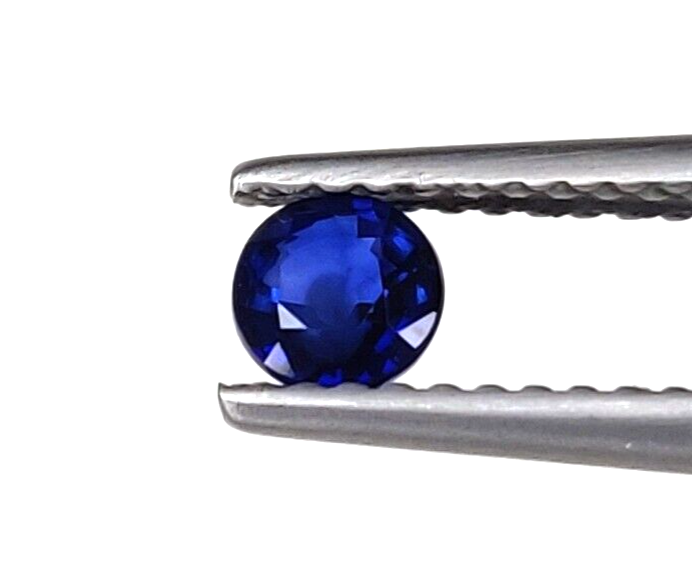 Natural Blue Sapphire 5mm Round Precious Loose Gemstone For Gift Jewelry Making