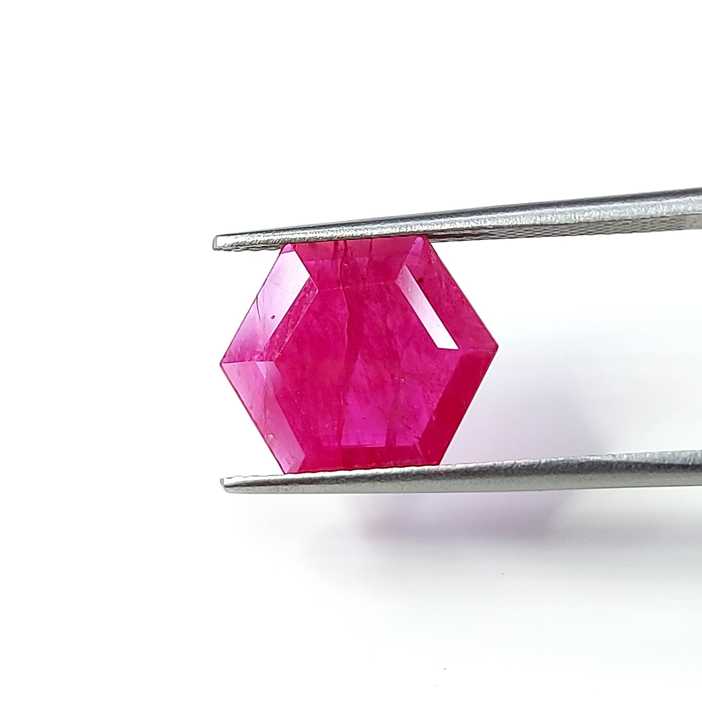 100% Natural Burma Heated Ruby Hexagon | 4.22cts