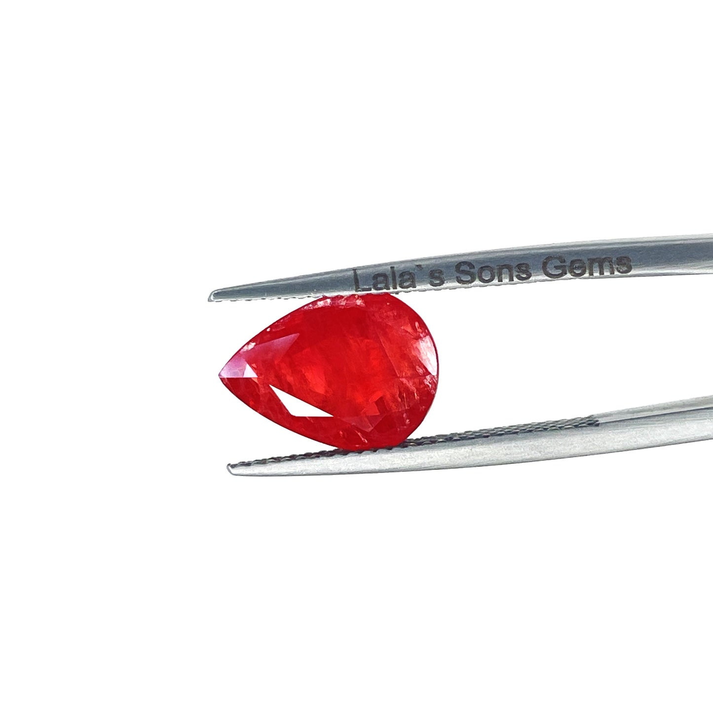 100% Natural Heated Ruby Pear | 4.48cts