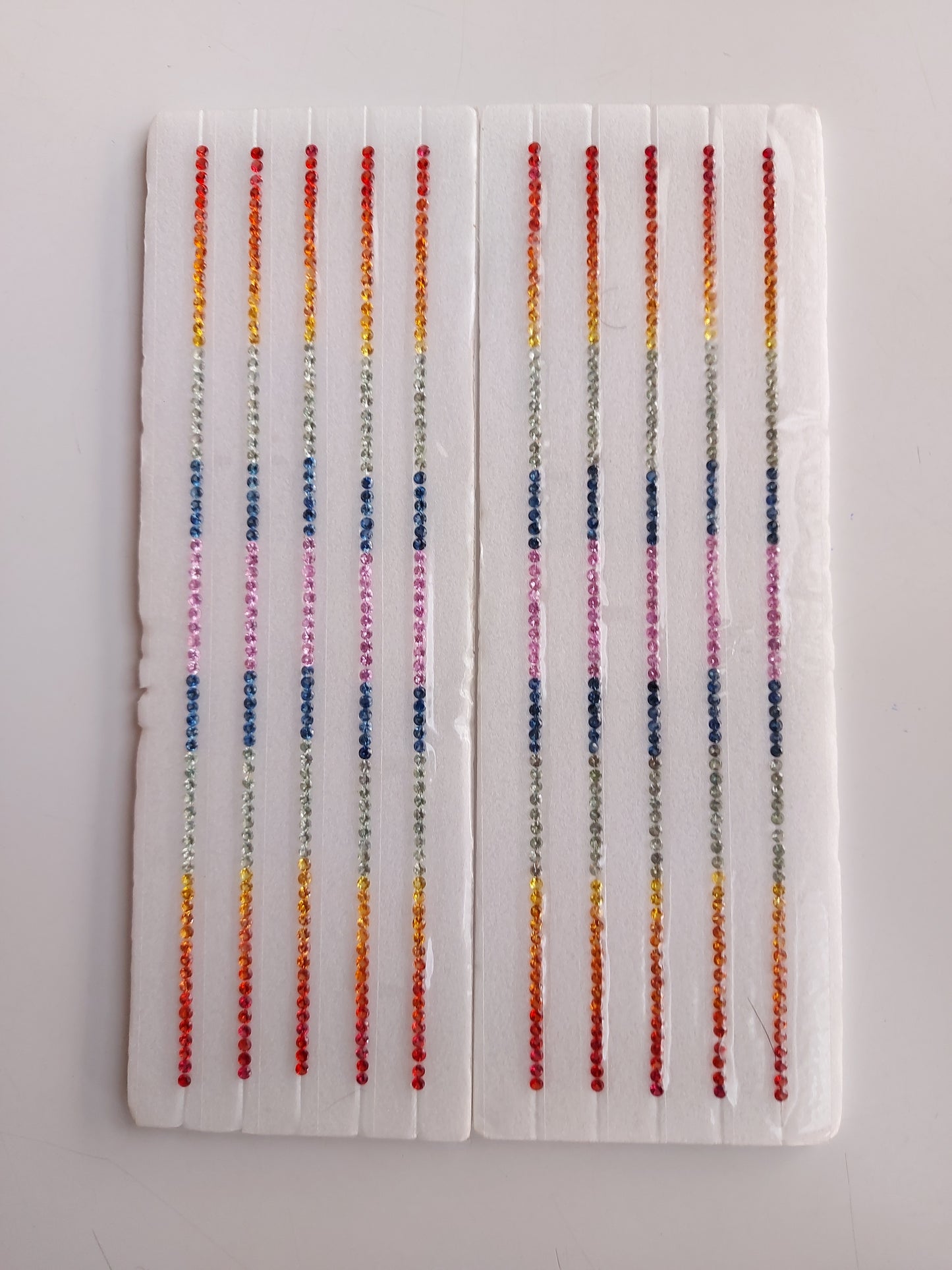 Natural Multi Sapphire Strips