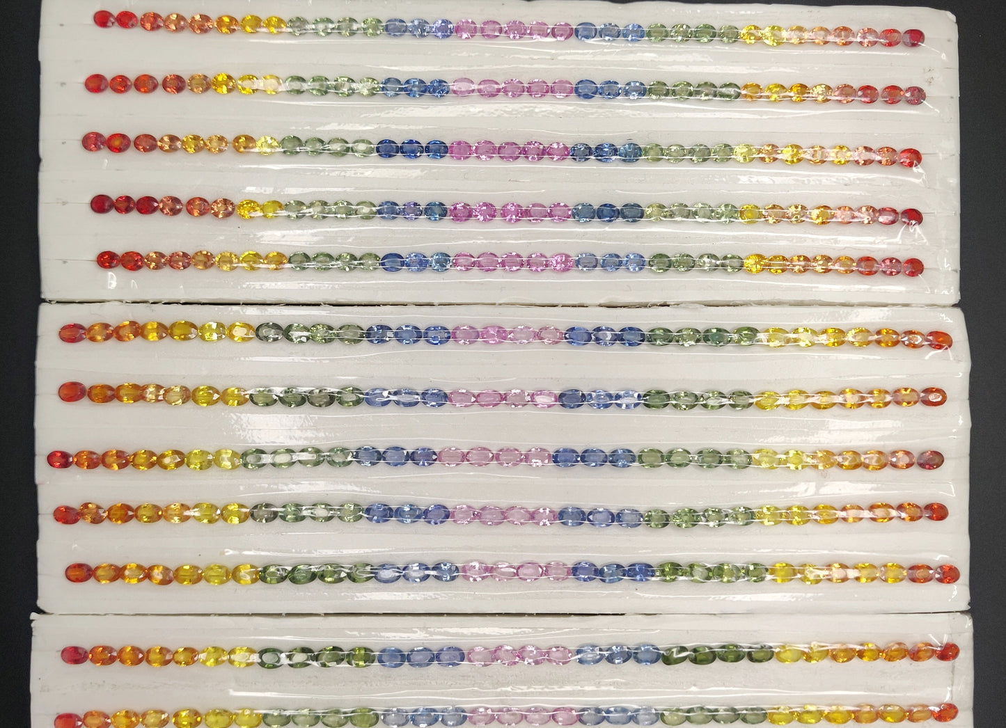 Natural Multi Sapphire Strips