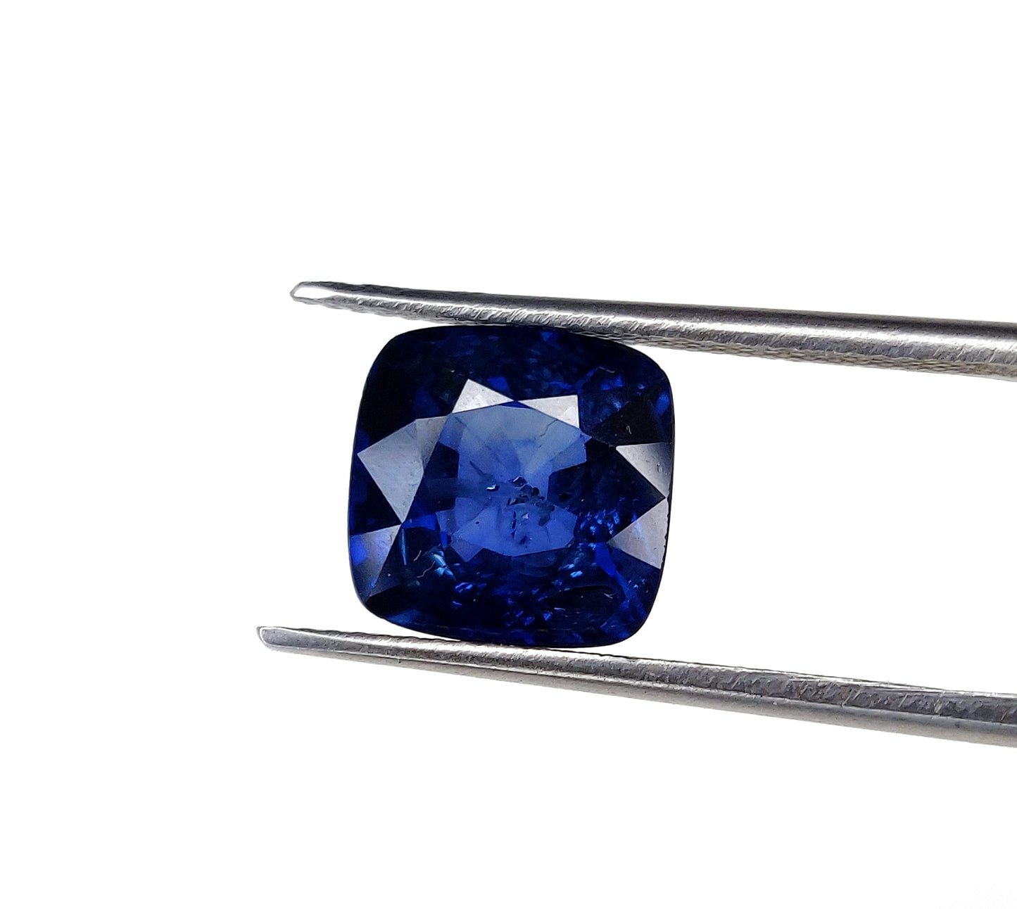 Natural Blue Sapphire - Diffuse Cushion Faceted Gemstone | 4.97cts