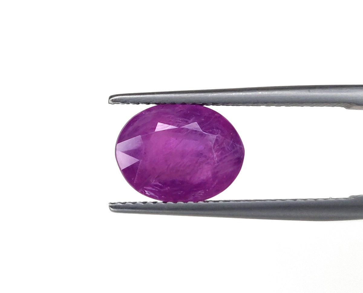 Natural Untreated Ruby Oval Shape Precious Loose Certified Gemstone | 4.32cts