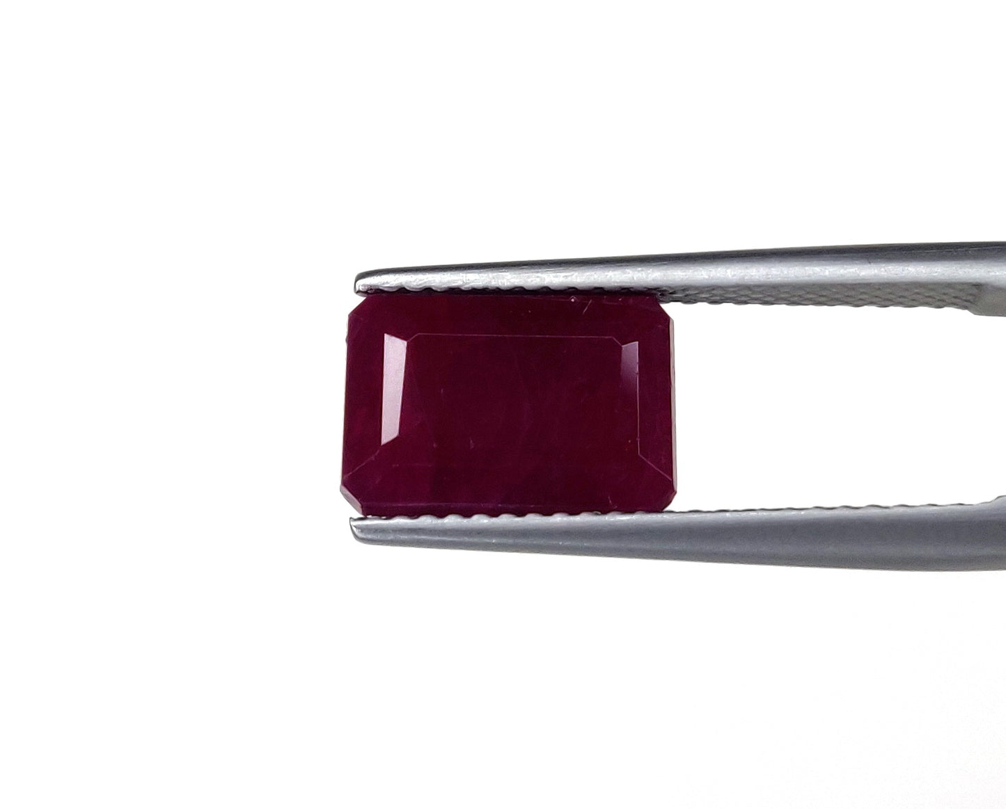 Certified Natural Ruby 4.71 Carats Emerald Cut Octagon Shape Loose Gemstone