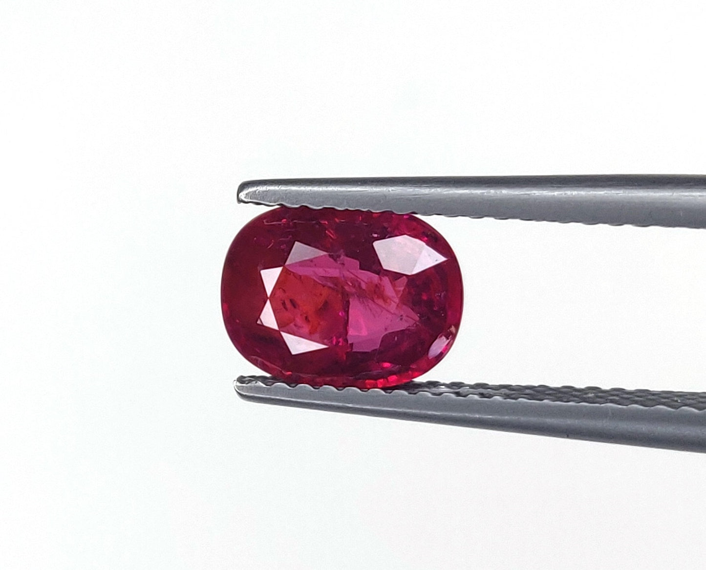Natural Ruby Pinkish Red Untreated Unheated Madagascar Oval Shape Loose Gemstones For Rings | 2.08cts