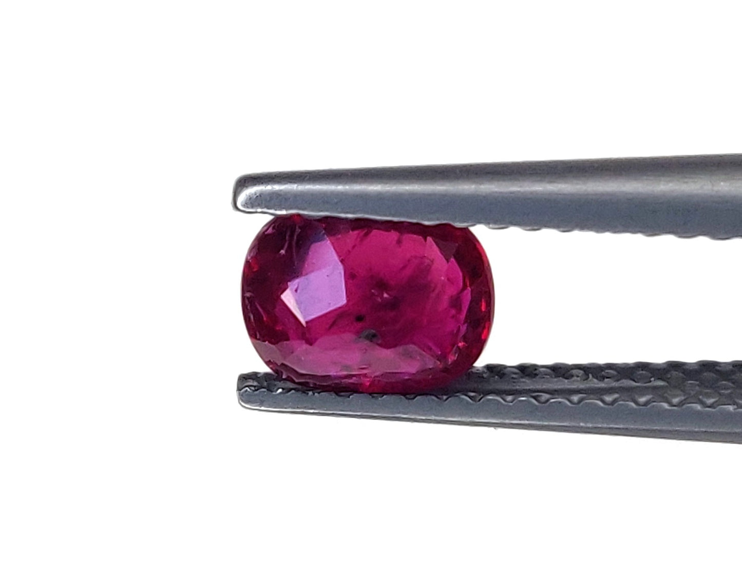 GIT Certified Natural Deep Pinkish Red Ruby Untreated Unheated Mozambique Cushion Shape Loose Gemstones | 1.11cts