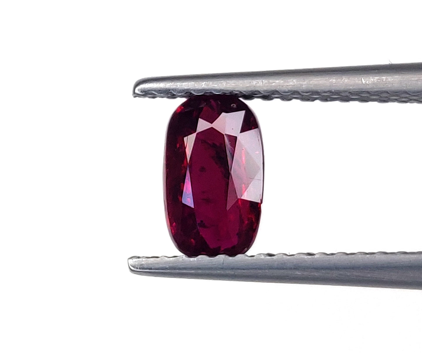 Natural Deep Red Ruby Untreated Unheated Mozambique Long Cushion Shape Loose Gemstones For Rings | 1.02cts