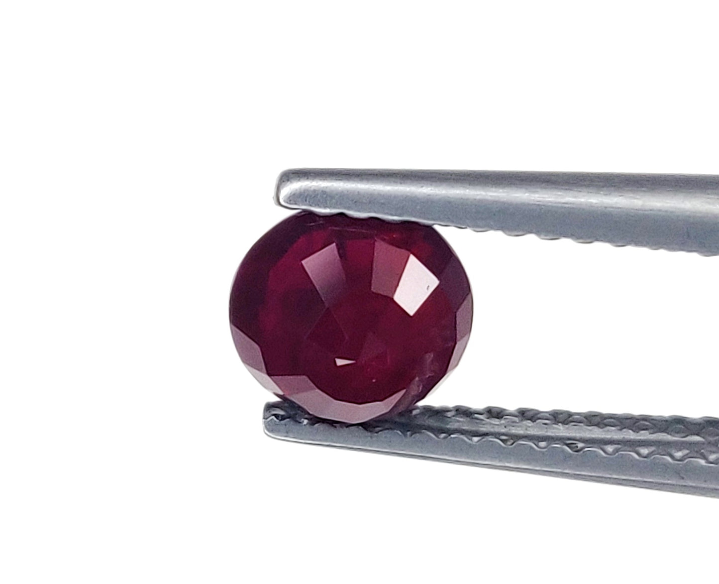 Natural Burma Dark Deep Red Ruby Heated Round Shape Loose Gemstones For Engagement Rings | 1.21cts