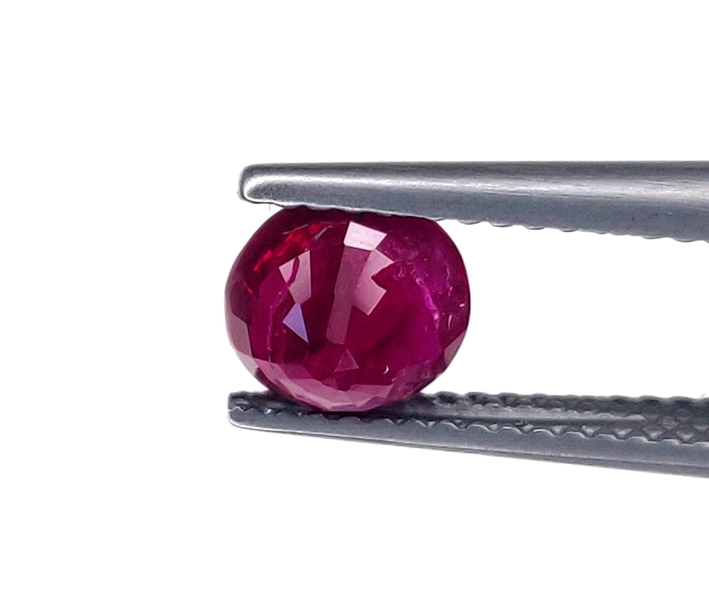 Natural Burma Pinkish Red Ruby Heated Round Shape Loose Gemstones For Engagement Rings | 1.28cts