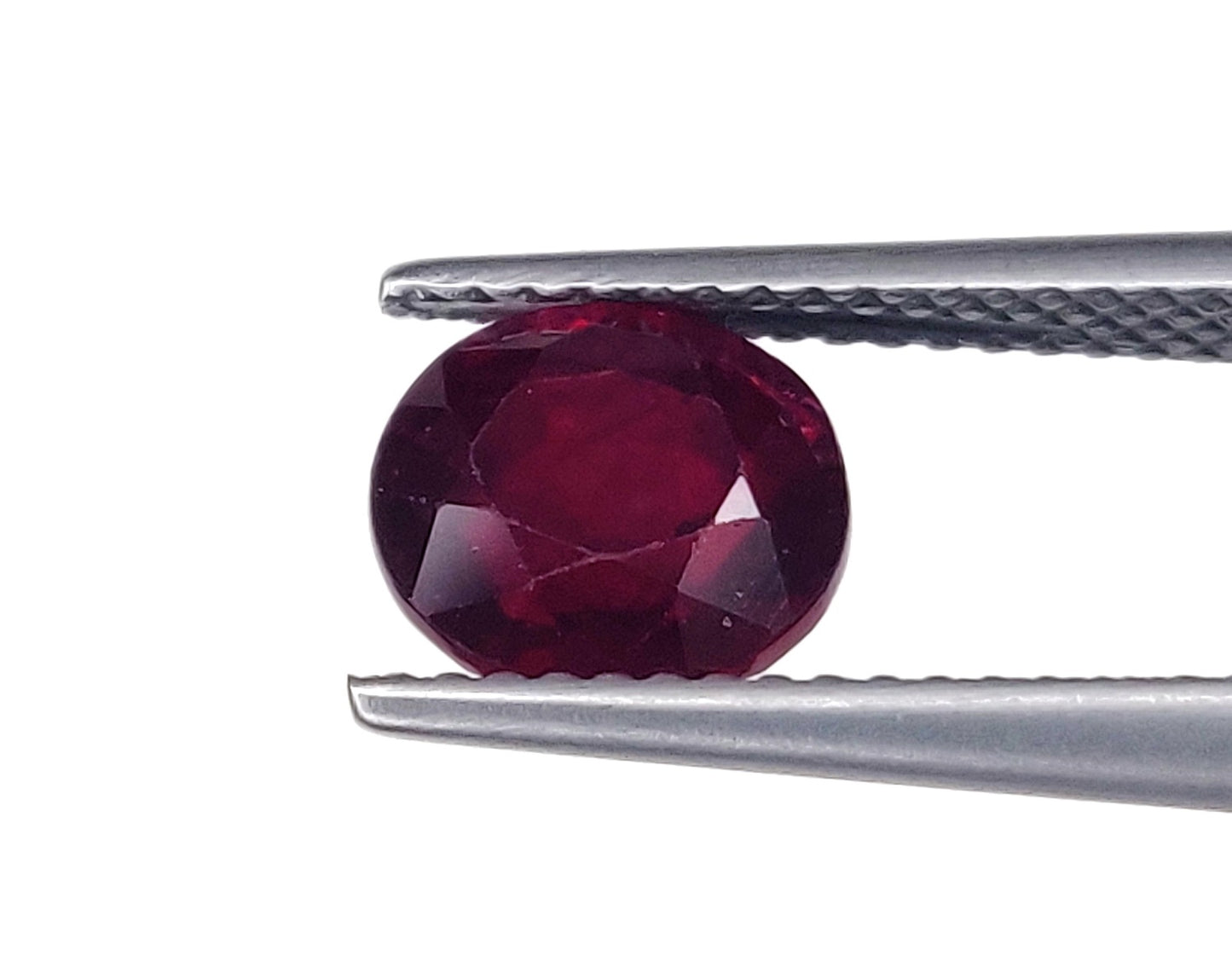 Natural African Dark Deep Red Ruby Heated Oval Shape Loose Gemstones For Engagement Rings | 2.75cts