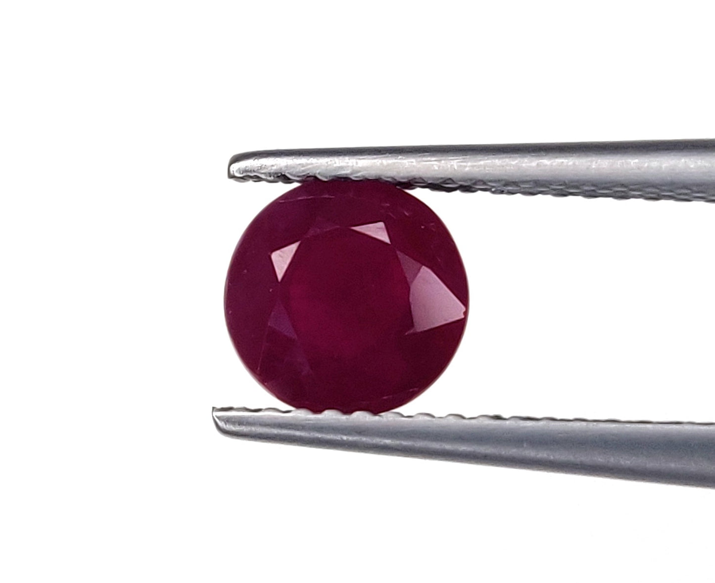 Natural Burma Pinkish Red Ruby Heated Round Shape Loose Gemstones For Engagement Rings | 1.78cts