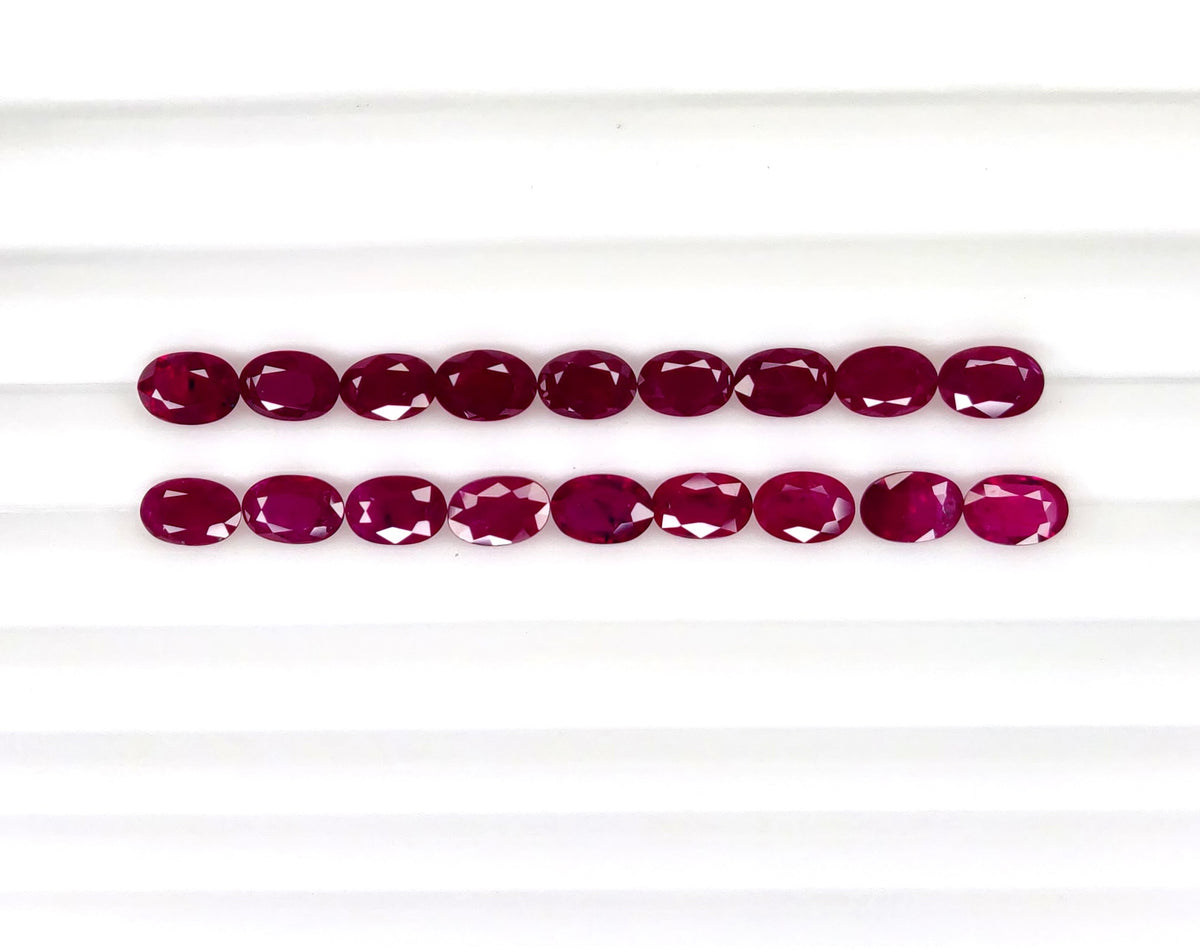 Natural Ruby Mozambique Oval 6x4 MM
