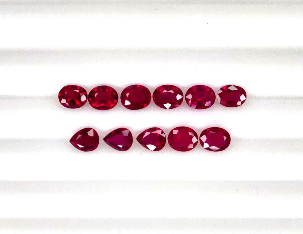 Natural Ruby Mozambique Oval 5x4 MM