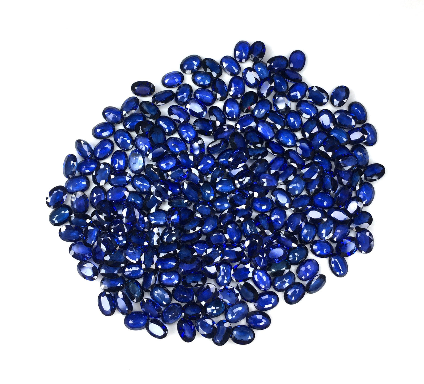 Natural Blue Sapphire 5x7mm Oval Shape Loose Gemstones For Jewelry Making | 5cts