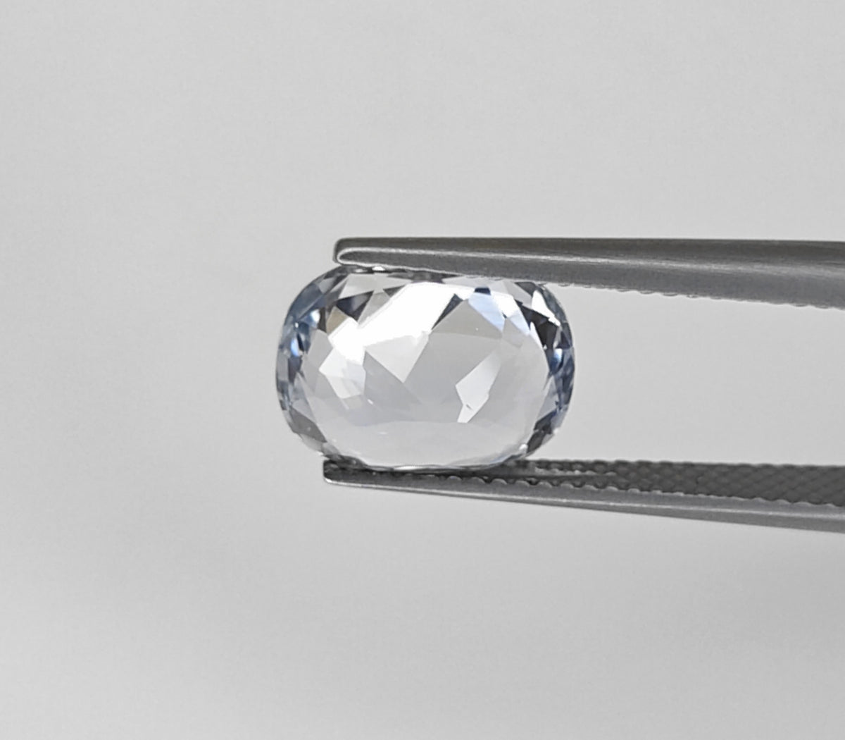 Natural White Sapphire Sri Lanka (Ceylon) Cushion 4.87 carat