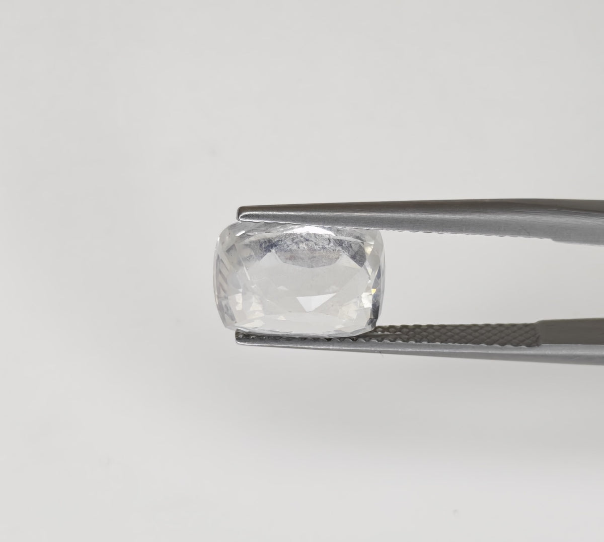 Natural White Sapphire Sri Lanka Cushion 6.99 carat