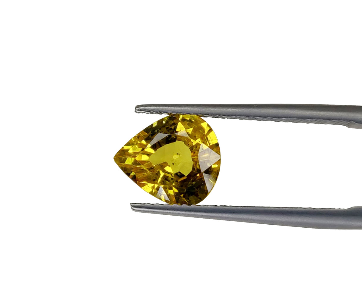 Natural Yellow Sapphire Bangkok Pear 3.20 carat
