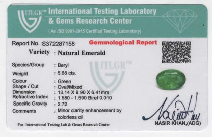 Natural Zambian Emerald | 5.68cts