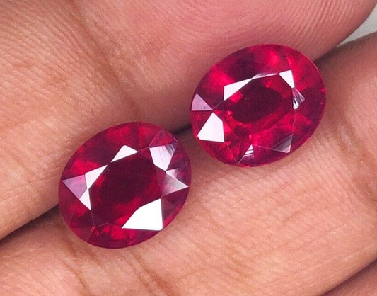 1 Pc Natural Ruby Top Quality 12x10mm Oval Shape Precious Loose Jewelry Gemstone