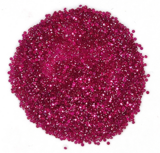100 Pcs Natural Ruby Round Cut 1 mm Lot Calibrated Loose Gemstones