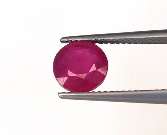 10 Pcs Natural Ruby 6mm Round Shape Precious Loose Gemstones For Jewelry