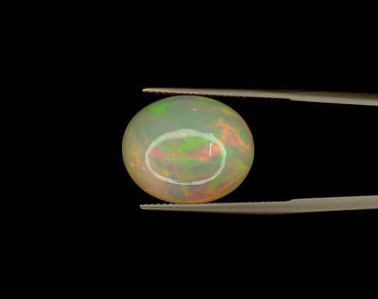 Natural Ethiopian Multi Fire Opal Oval Shape Loose Gemstone For Jewelry Making