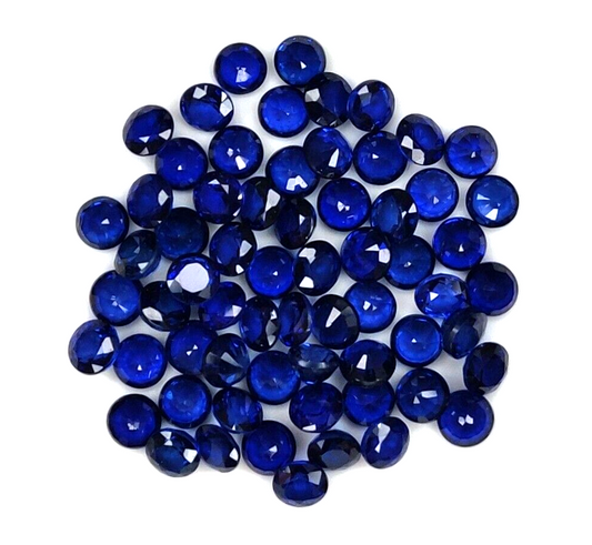 Natural Blue Sapphire 5mm Round Precious Loose Gemstone For Gift Jewelry Making