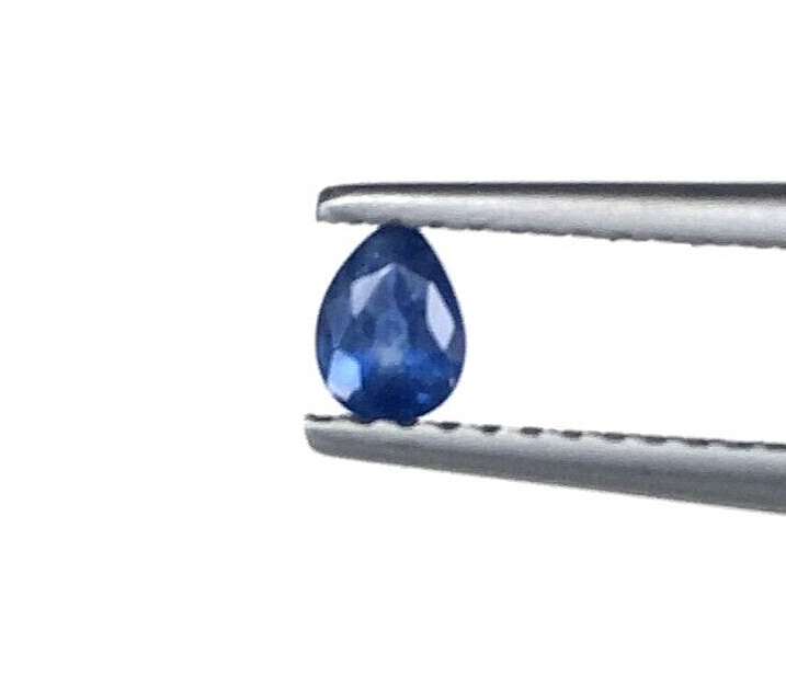 10 Pcs Natural Blue Sapphire 4x3mm Pear Shape Precious Loose Certified Gemstones