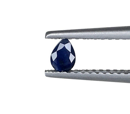 15 Pcs Natural Blue Sapphire 4x3mm Pear Shape Precious Loose Certified Gemstones