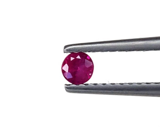 Natural Burma Ruby Round Cut 3 mm Lot 15 Pcs Calibrated Loose Gemstones