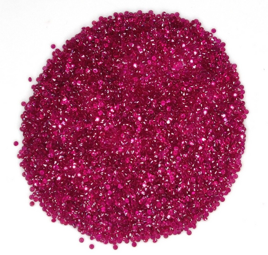 100 Pcs Natural Ruby Round Cut 1.1mm Lot Calibrated Precious Loose Gemstones