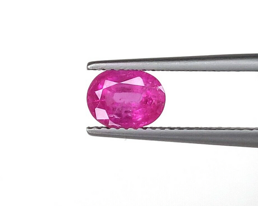 2 Pcs Natural Pink Sapphire 6x4mm Oval Precious Loose Gemstone For Jewelry Gifts