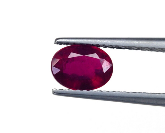 1 Pc Natural Ruby Top Quality 8x6mm Oval Shape Precious Loose Jewelry Gemstones
