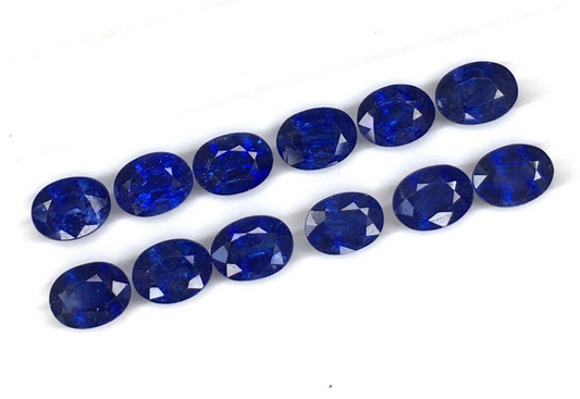 Natural Blue Sapphire 8x6mm Oval Shape Loose Gemstones Precious Certified Stones