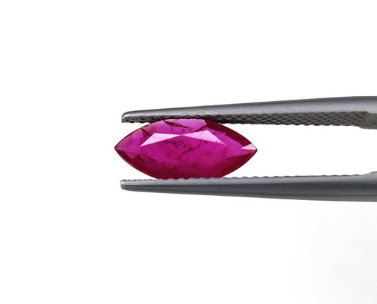 2 Pcs Natural Burma Red Ruby 8x4mm Marquise Shape Precious Loose Gemstone