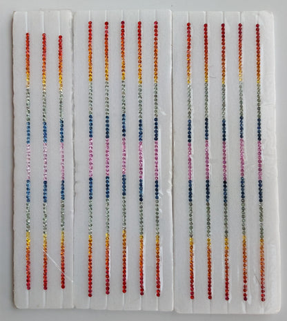 Natural Multi Sapphire Strips