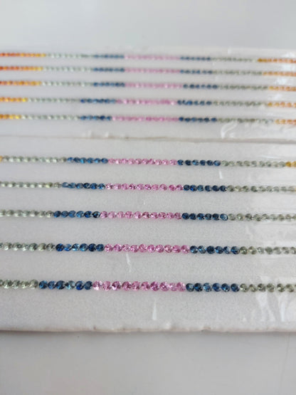 Natural Multi Sapphire Strips