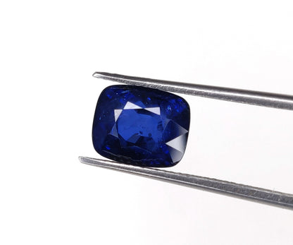 Natural Blue Sapphire - Diffuse Cushion Faceted Gemstone | 4.94cts