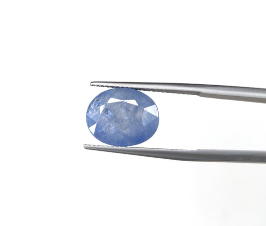 Certified Natural Blue Sapphire 7.87 Carats Oval Shape Loose Gemstone