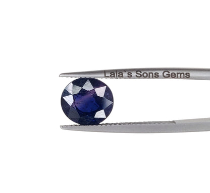 Certified Natural Untreated Blood Blue Sapphire | 5.55cts