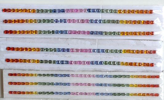 Natural Multi Sapphire Strips