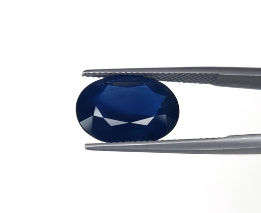 Natural Blue Sapphire Kanchanaburi Heated Oval Shape Loose Gemstones Best For Rings And Pendants | 8.48cts