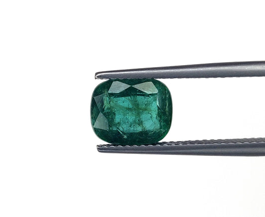 Natural Emerald Zambian Cushion Shape Loose Gemstones Best For Rings And Pendants | 2.31cts